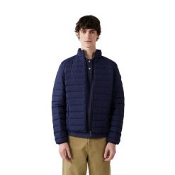 Lekka kurtka puchowa JOTT Aragon. Niebieskie kurtki męskie jott, m, bez wzorów, z puchu, bez kaptura. W wyprzedaży za 695.50 zł.