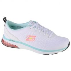 Buty do chodzenia damskie Skechers Skechair Edge Mellow Days. Białe obuwie sportowe damskie Skechers, bez wzorów, z gumy, na fitness i siłownię. Za 387.00 zł.