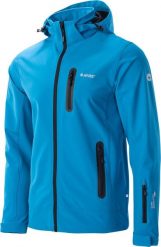 Męska kurtka przejściowa softshell membrana 10000mm Nikos II niebieska rozmiar L. Niebieskie kurtki męskie HITEC, l, bez wzorów, z softshellu, bez kaptura. Za 182.37 zł.