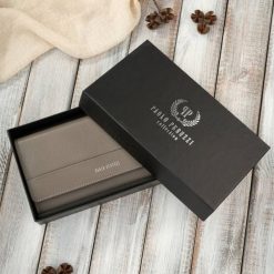 Skórzany portfel damski duży z ochroną RFID szarobrązowy Paolo Peruzzi AL-01-TA. Brązowe portfele damskie Paolo Peruzzi, bez wzorów, ze skóry. Za 74.00 zł.