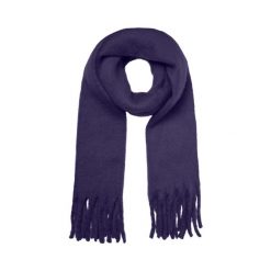 Szalik Vero Moda. Fioletowe szaliki i chusty damskie Vero Moda, bez wzorów. Za 129.99 zł.