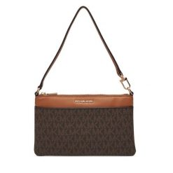 Torebka MICHAEL Michael Kors. Brązowe torebki do ręki damskie MICHAEL Michael Kors, bez wzorów, klasyczne, bez dodatków. Za 459.99 zł.