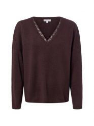 Marie Lund wełniana bluzka Kobiety Wełna merino brązowy, M. Brązowe bluzki damskie Marie Lund, m, bez wzorów, z wełny, bez kołnierzyka, bez ramiączek. Za 299.95 zł.