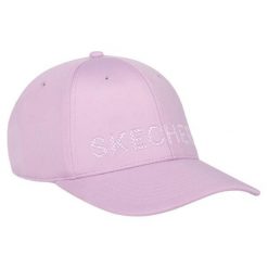 Damska czapka Skechers. Czerwone czapki i kapelusze damskie Skechers, bez wzorów. Za 84.99 zł.