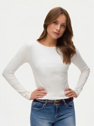 Vero Moda Bluzka Ruby 10343005 Biały Regular Fit. Białe bluzki damskie Vero Moda, s, bez wzorów, z bawełny, bez kołnierzyka, bez ramiączek. Za 119.99 zł.