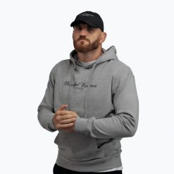Bluza męska MANTO Peaceful Violence Hoody. Szare bluzy sportowe męskie Manto, m, bez wzorów, z bawełny, bez kaptura. Za 269.99 zł.