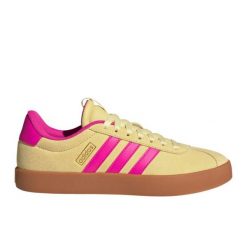 Buty adidas Vl Court 3.0 W JR8649 żółte. Żółte obuwie sportowe damskie bez wzorów, z materiału. Za 362.20 zł.