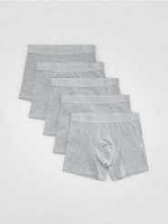 5 pack bokserek Long - jasnoszary. Szare bokserki męskie Reserved, l, bez wzorów. Za 109.99 zł.