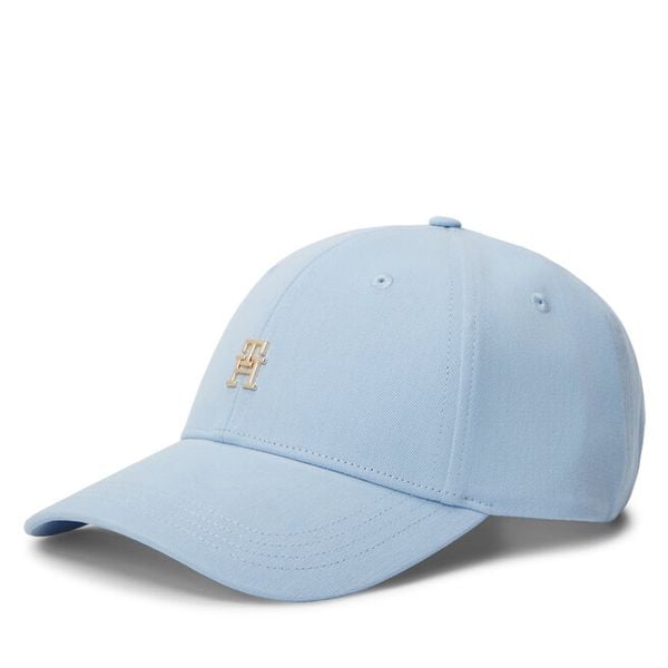 Czapka z daszkiem Tommy Hilfiger. Niebieskie czapki i kapelusze damskie Tommy Hilfiger, bez wzorów. Za 148.99 zł.