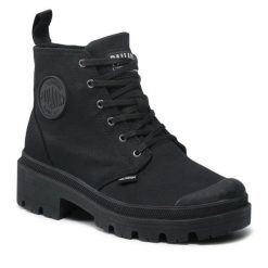 Trapery Palladium. Czarne kozaki damskie Palladium. Za 329.99 zł.