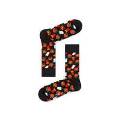 Skarpetki Happy Socks - Junk Food (HAM01-9000). Szare skarpety męskie Happy Socks, w kolorowe wzory, z bawełny. Za 34.90 zł.