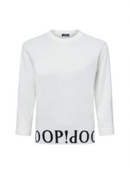 JOOP! Sweter - Kassa Kobiety Sztuczne włókno biały, 34. Białe swetry damskie JOOP!, bez wzorów, z dzianiny, bez kołnierzyka, bez ramiączek, bez kaptura. Za 599.95 zł.