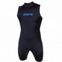 Męskie neoprenowe kąpielówki SWIMMING 2 mm. Czarne kąpielówki męskie AGAMA, m, bez wzorów, z materiału, do pływania. Za 311.96 zł.