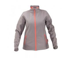 Lahti Pro Kurtka Soft-Shell damska XXXL szaro-pomarańczowa L4090406. Brązowe kurtki damskie Lahti Pro, l, bez wzorów, bez kaptura. Za 129.15 zł.