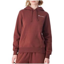 Bluza damska Champion Hooded. Czerwone bluzy damskie Champion, l, bez wzorów, z bawełny, z kapturem. Za 220.99 zł.