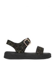 Guess Sandały CEO-CS6703-03 Czarny. Czarne sandały dziewczęce Guess, z materiału, bez zapięcia. Za 179.99 zł.