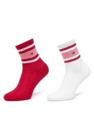 Tommy Hilfiger Skarpety długie 701229942 Różowy. Czerwone bielizna dla dziewczynek Tommy Hilfiger, bez wzorów, z bawełny. Za 49.99 zł.