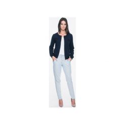 Mosali - Sportowa Bluza Dresowa na Zamek M005. Niebieskie bluzy sportowe damskie Mosali, z dresówki. Za 119.00 zł.