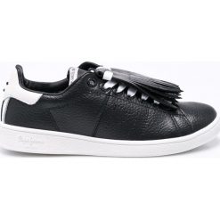 Pepe Jeans - Buty Brompton Basic. Czarne obuwie sportowe damskie Pepe Jeans, z gumy. W wyprzedaży za 219.90 zł.