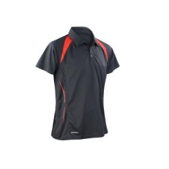 Polo dzianinowy Spiro. Czarne koszulki polo męskie SPIRO, m, bez wzorów, z dzianiny, bez kołnierzyka, bez ramiączek. Za 170.00 zł.