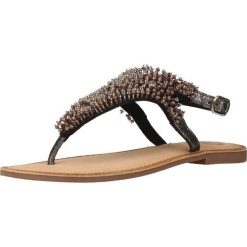 Sandały GIOSEPPO 45309G Czarny. Czarne sandały damskie Gioseppo, bez wzorów, ze skóry, bez obcasa, bez zapięcia. Za 141.99 zł.