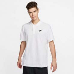 Koszulka sportowa męska Nike Matchup. Białe koszulki polo męskie Nike, l, bez wzorów, z bawełny, eleganckie, bez ramiączek. Za 234.00 zł.