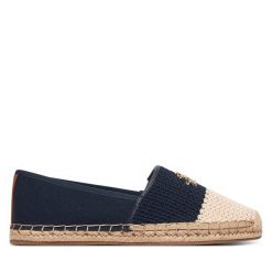 Espadryle Tommy Hilfiger. Niebieskie espadryle damskie Tommy Hilfiger, bez wzorów, bez obcasa, bez zapięcia. Za 369.99 zł.