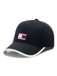 Tommy Hilfiger Czapka z daszkiem Flag AU0AU01732 Czarny. Czarne czapki dla dzieci Tommy Hilfiger, bez wzorów, z bawełny. Za 169.99 zł.