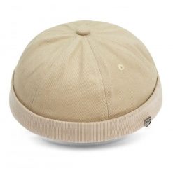 Letnia Czapka - Leonka (Dokerka) - Pako Jeans - Beżowa. Brązowe czapki i kapelusze męskie Pako Jeans, na lato, bez wzorów, z bawełny. Za 49.99 zł.