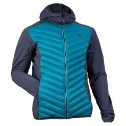 Kurtka turystyczna ocieplana Élémenterre Anexo. Niebieskie kurtki męskie Elementerre, l, bez wzorów, sportowe, bez kaptura. Za 330.00 zł.