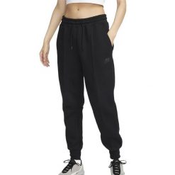 Spodnie sportowe damskie Nike Tech Fleece Mr Jogger. Czarne spodnie dresowe damskie Nike, m, bez wzorów, z dresówki, do biegania. Za 419.99 zł.