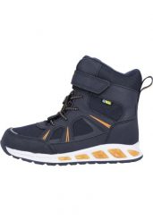 Buty zimowe dla dziewczynki Zigzag Clementu. Niebieskie botki dziewczęce Zigzag, z materiału, bez zapięcia. Za 268.00 zł.