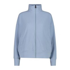 Damski polar CMP. Niebieskie bluzy sportowe damskie CMP, bez wzorów, z polaru, bez kaptura, narciarskie. Za 348.00 zł.