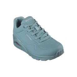 Buty do chodzenia damskie Skechers Teal Uno Stand On Air. Niebieskie obuwie sportowe damskie Skechers, bez wzorów, z materiału, trekkingowe, Skechers Sport. Za 289.99 zł.