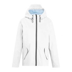 Damska Kurtka Bayletta Plain Waterproof Jacket. Białe kurtki sportowe damskie Regatta, bez wzorów, bez kaptura, trekkingowe. Za 271.99 zł.