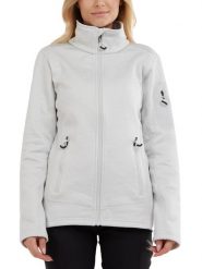 Sweter polarowy damski Fundango Antila Fleece. Białe swetry damskie Fundango, xs, bez wzorów, z materiału, sportowe, bez kołnierzyka, bez ramiączek, długie, bez kaptura. Za 179.00 zł.