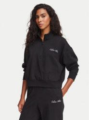 Calvin Klein Underwear Bluza LV00QS7685 Czarny Regular Fit. Czarne bluzy damskie Calvin Klein Underwear, xl, bez wzorów, z bawełny, bez kaptura. Za 289.99 zł.