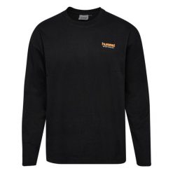 Koszulka z długim rękawem Hummel SW Loose. Czarne t-shirty damskie Hummel, bez wzorów, bez kołnierzyka. Za 230.00 zł.