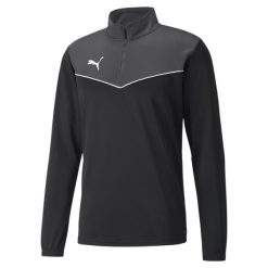Bluza Puma Individual Rise. Czarne bluzy męskie Puma, m, bez wzorów, z materiału, bez kaptura, na fitness i siłownię. Za 174.25 zł.
