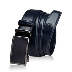 Skórzany pasek BETLEWSKI C35-BA GRANATOWY 120. Niebieskie paski damskie Betlewski, bez wzorów, ze skóry. Za 79.00 zł.