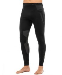 Legginsy termoaktywne Męskie Brubeck DRY. Czarne legginsy sportowe męskie Brubeck, m, bez wzorów, z dzianiny, długie, do biegania. Za 109.99 zł.