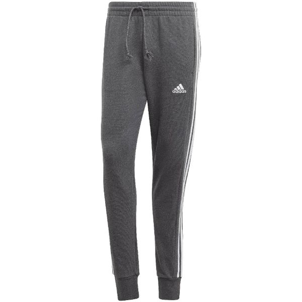 Spodnie męskie adidas Essentials French Terry Tapered Cuff 3-Stripes. Białe buty sportowe męskie Adidas, m, bez wzorów, na fitness i siłownię. Za 179.00 zł.