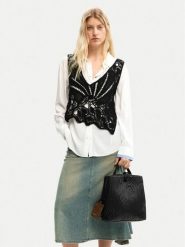 Desigual Plecak 26SAKP42 Czarny. Czarne plecaki damskie Desigual, bez wzorów, ze skóry. Za 341.99 zł.