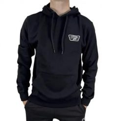 Bluza sportowa męska Vans Full Patch. Czarne bluzy męskie Vans, m, bez wzorów, z bawełny, z kapturem. Za 448.00 zł.