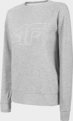 4f Bluza damska H4Z22-BLD350 Chłodny jasny szary melanż r.S. Szare bluzy damskie 4f, s, bez wzorów, bez kaptura. Za 110.49 zł.