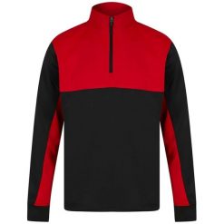 Męska Bluza Dresowa Z Zamkiem Błyskawicznym W Bloku Kolorystycznym. Czarne bluzy męskie FINDEN & HALES, m, bez wzorów, z dresówki, bez kaptura. Za 183.99 zł.