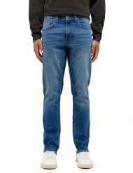 Męskie Spodnie jeansowe Mustang Style Washington Straight Denim Blue 1015885 5000 502. Niebieskie spodnie materiałowe męskie Mustang, l, bez wzorów, z denimu. Za 169.99 zł.