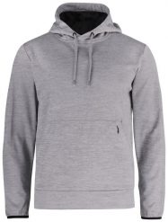 Clique Oakdale funkcjonalna bluza z kapturem poliester szary melanż. Szare bluzy męskie CLIQUE, m, bez wzorów, z meshu, z kapturem. Za 233.98 zł.
