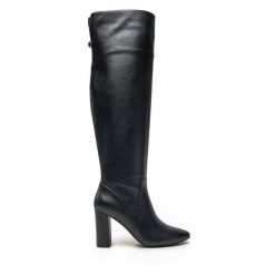 Kozaki TWINSET. Czarne kozaki damskie Twinset, bez obcasa, na słupku. Za 1,169.00 zł.