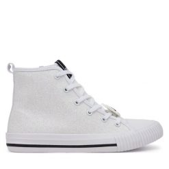 Trampki Karl Lagerfeld Kids. Białe trampki i tenisówki dziewczęce Karl Lagerfeld Kids, bez wzorów, bez zapięcia. Za 289.99 zł.